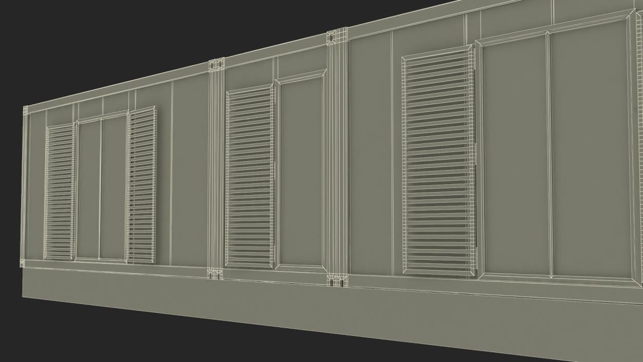 3D Mobile Modular Container Clinic 2 model