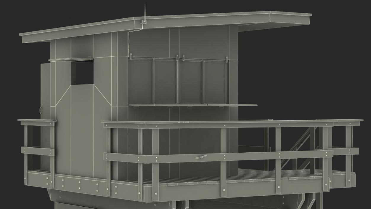 3D model Lifeguard House