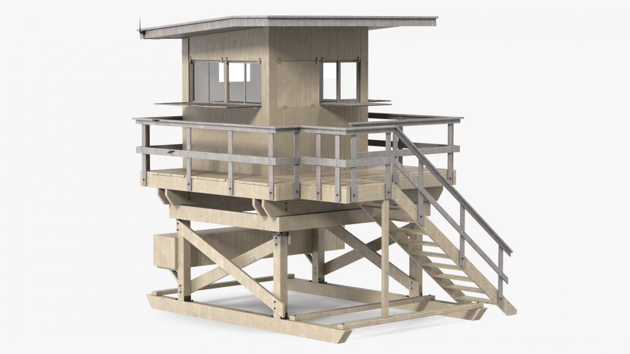 3D model Lifeguard House