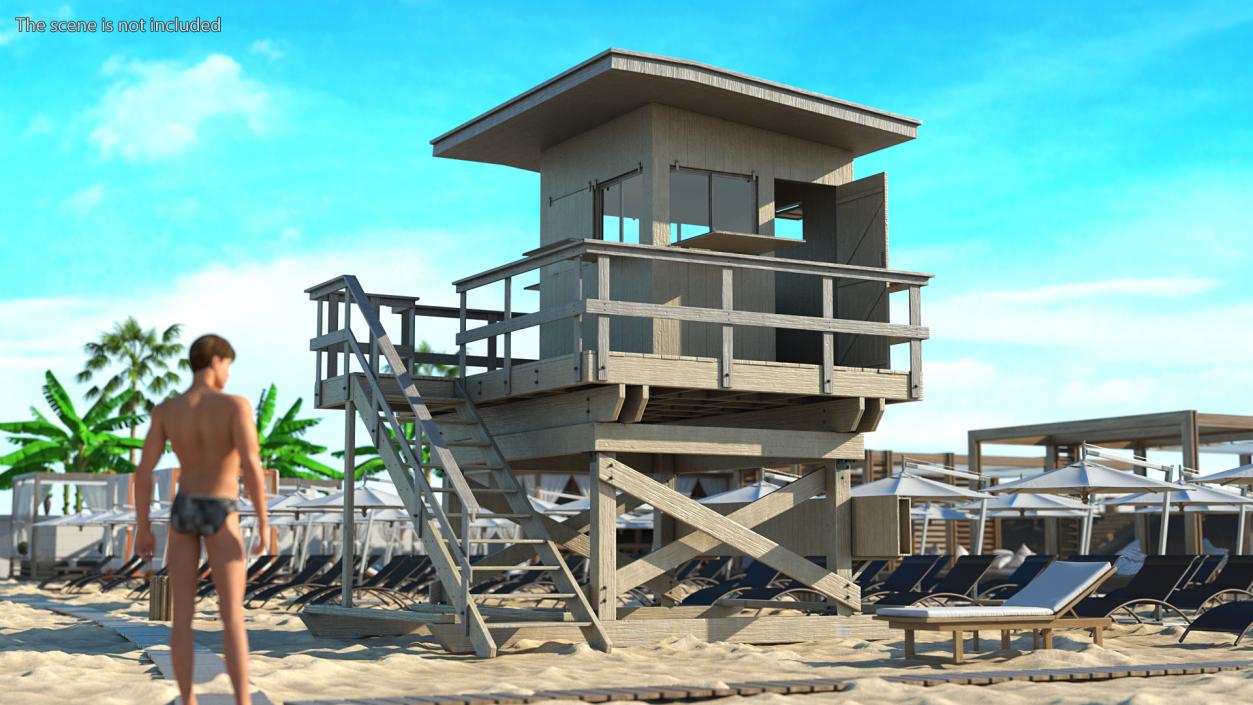 3D model Lifeguard House