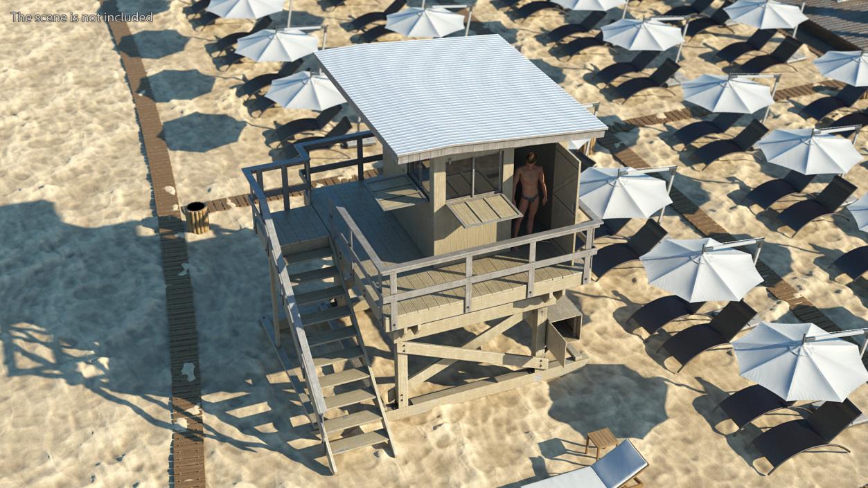 3D model Lifeguard House