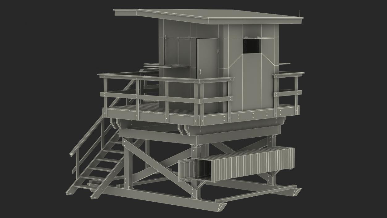 3D model Lifeguard House