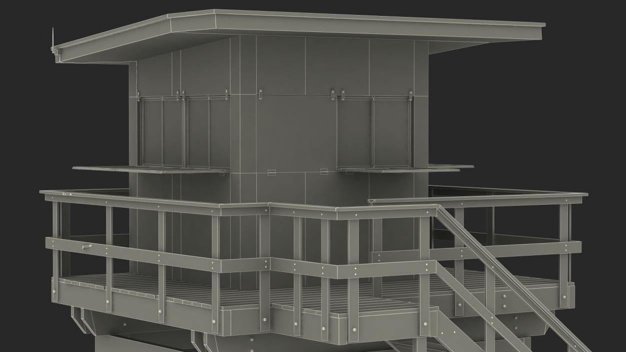 3D model Lifeguard House