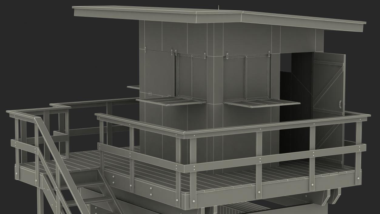 3D model Lifeguard House