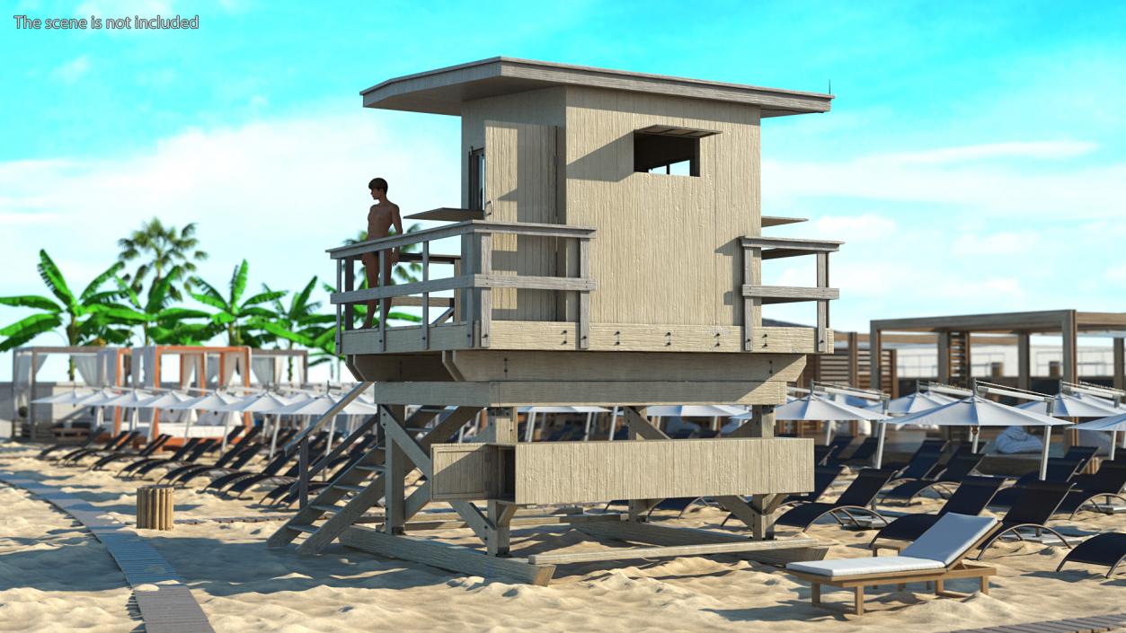 3D model Lifeguard House