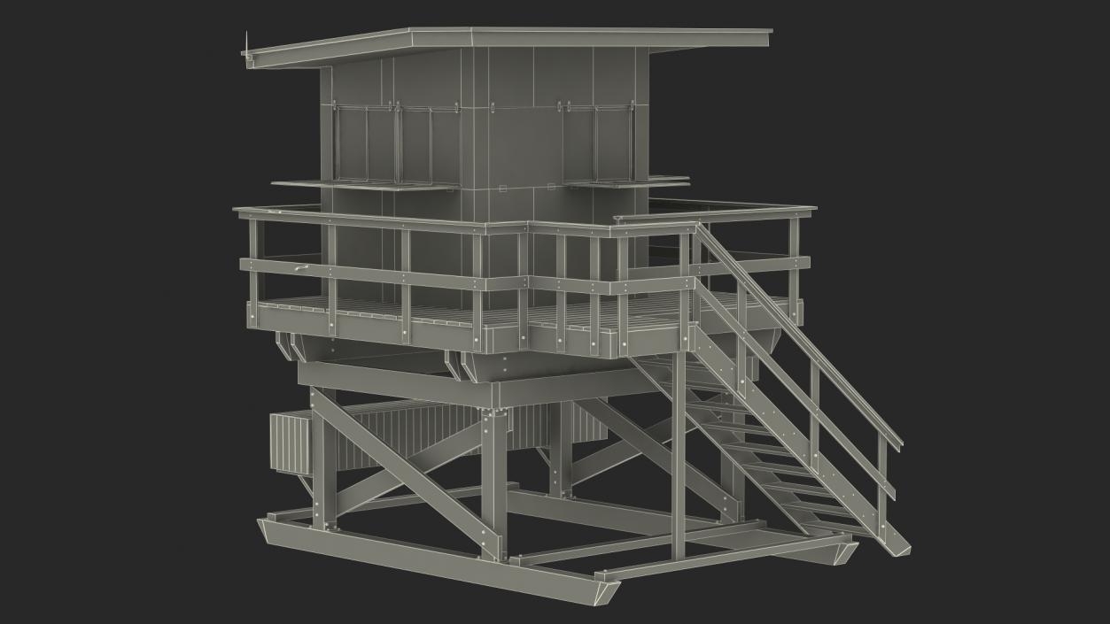 3D model Lifeguard House