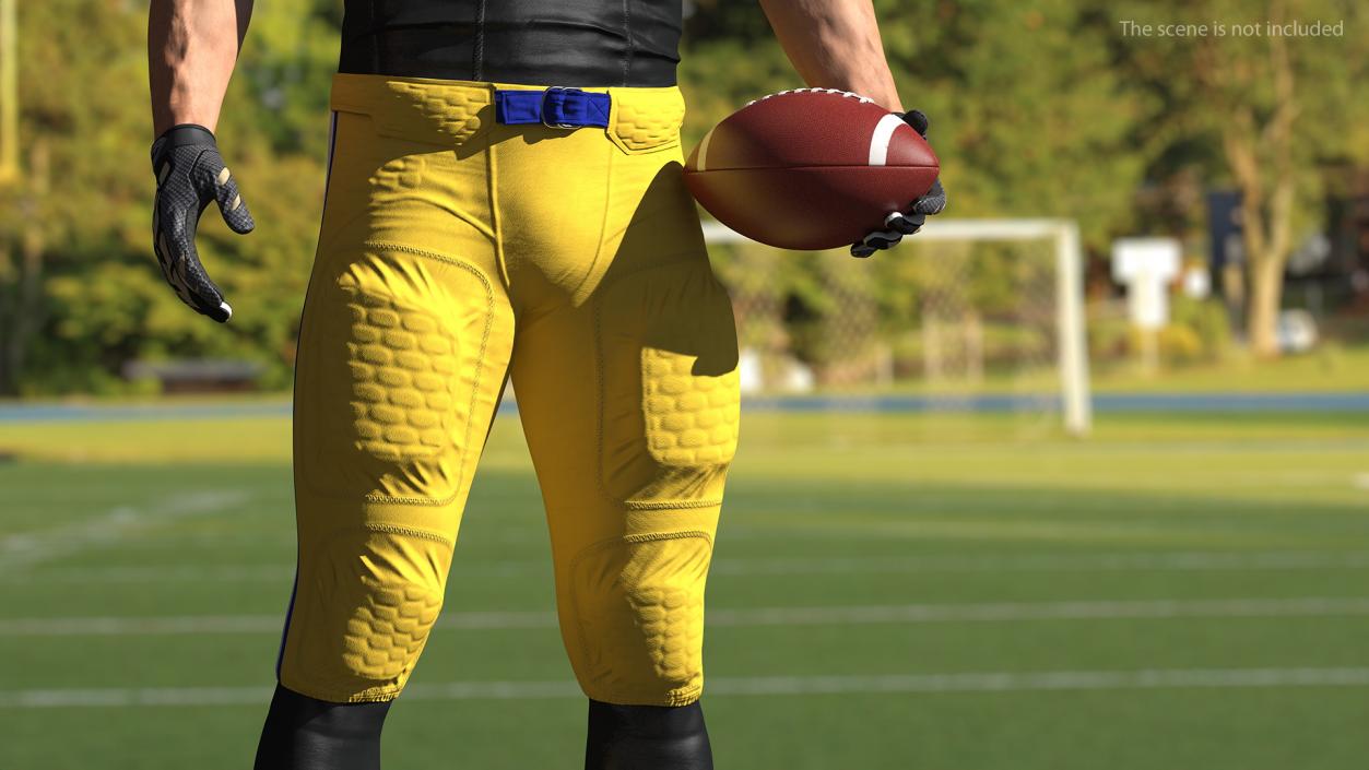 3D American Football Player Pants Uniform model