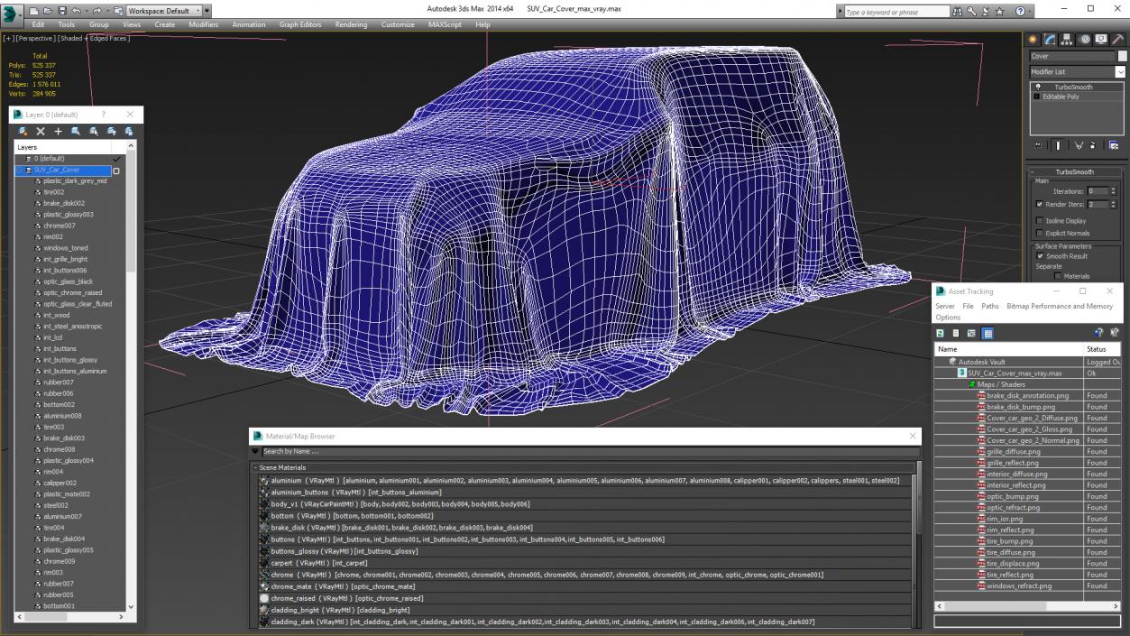 3D SUV Car Cover model