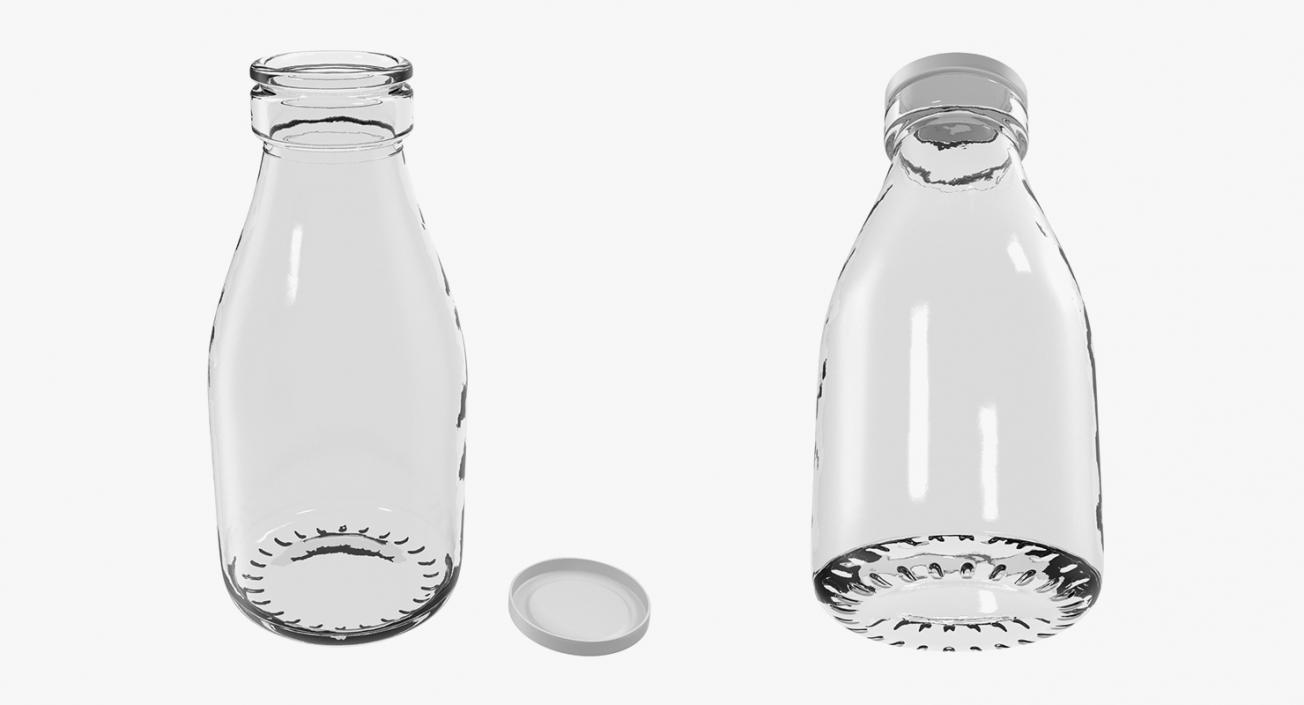 Glass Bottles Collection 3D model