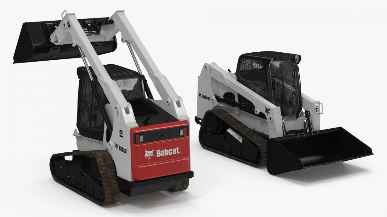 Compact Track Loader Bobcat Rigged 3D model