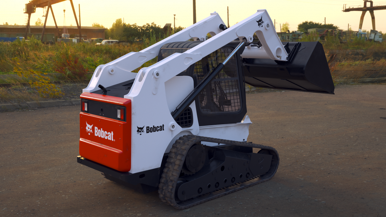 Compact Track Loader Bobcat Rigged 3D model