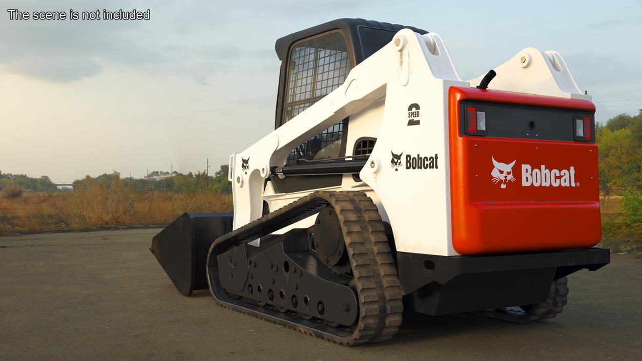 Compact Track Loader Bobcat Rigged 3D model