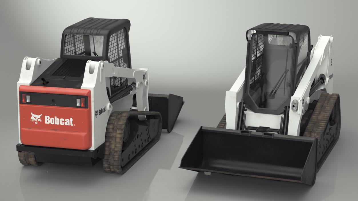 Compact Track Loader Bobcat Rigged 3D model