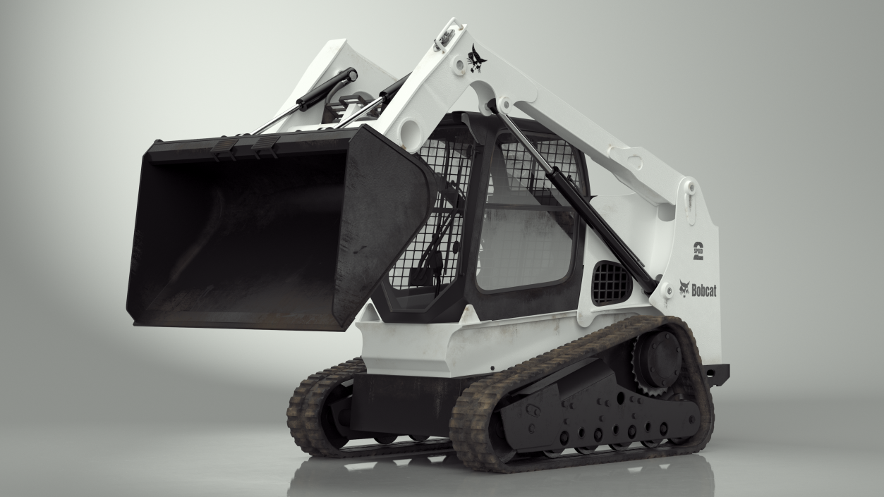 Compact Track Loader Bobcat Rigged 3D model