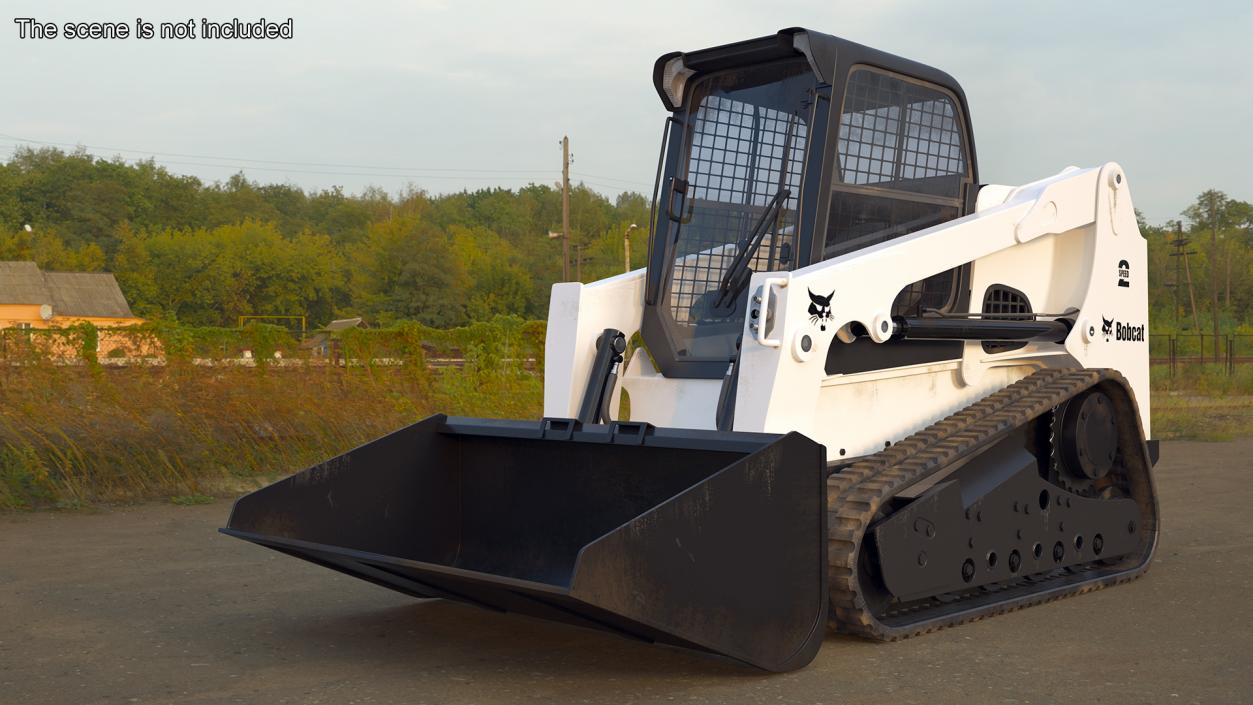 Compact Track Loader Bobcat Rigged 3D model