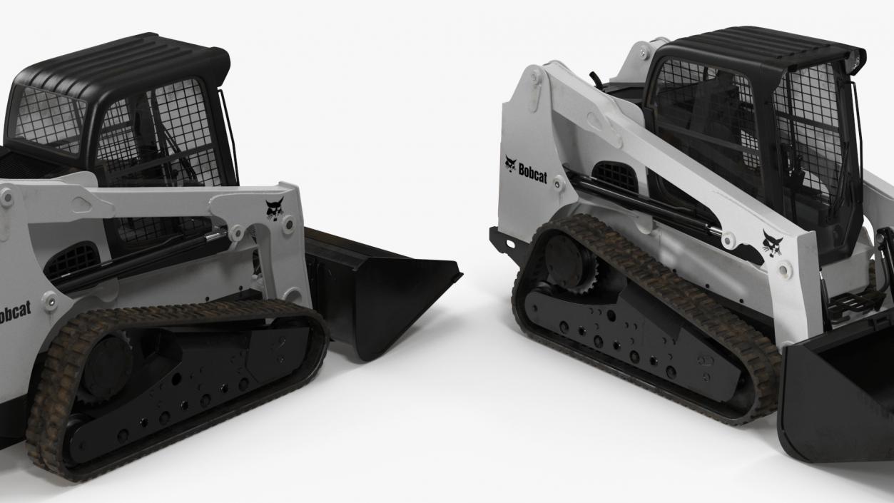 Compact Track Loader Bobcat Rigged 3D model