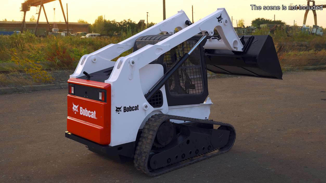 Compact Track Loader Bobcat Rigged 3D model