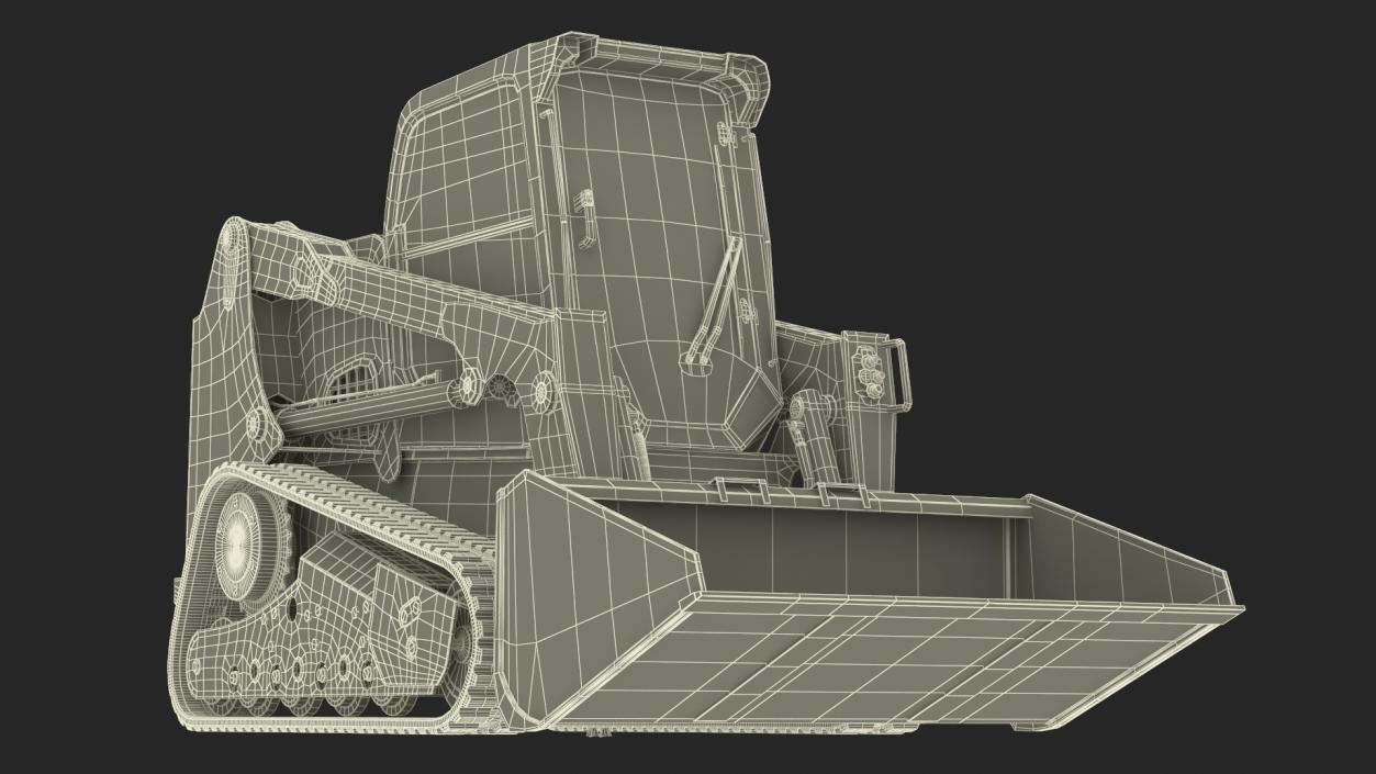 Compact Track Loader Bobcat Rigged 3D model