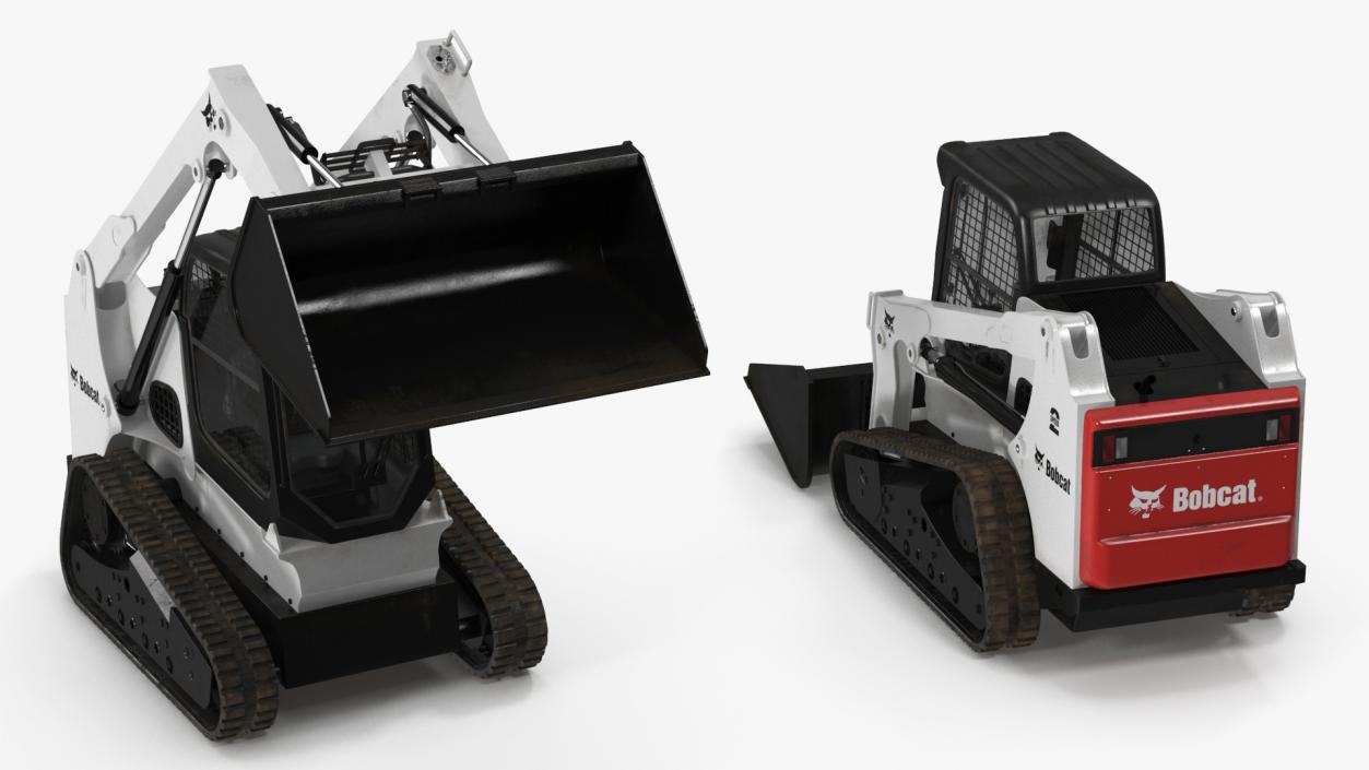 Compact Track Loader Bobcat Rigged 3D model