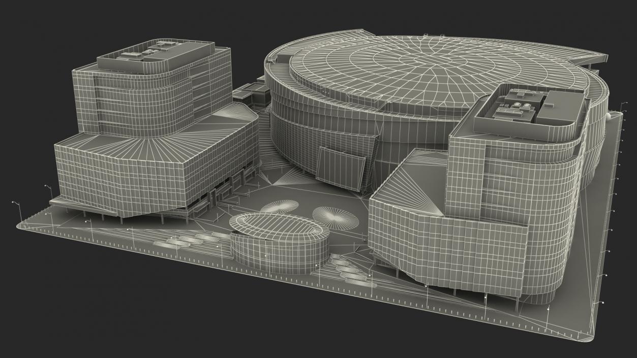 3D Stadium Arena with Park model