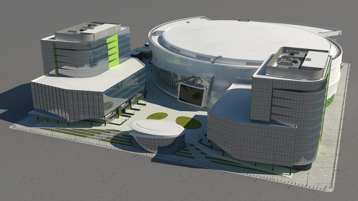 3D Stadium Arena with Park model