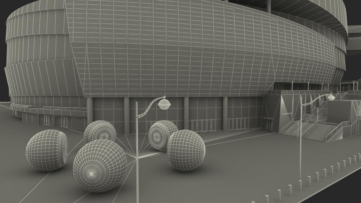 3D Stadium Arena with Park model