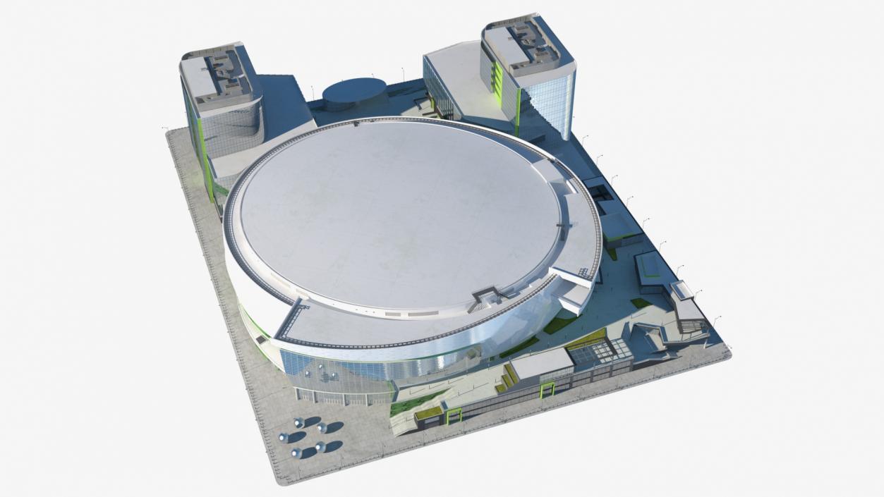 3D Stadium Arena with Park model