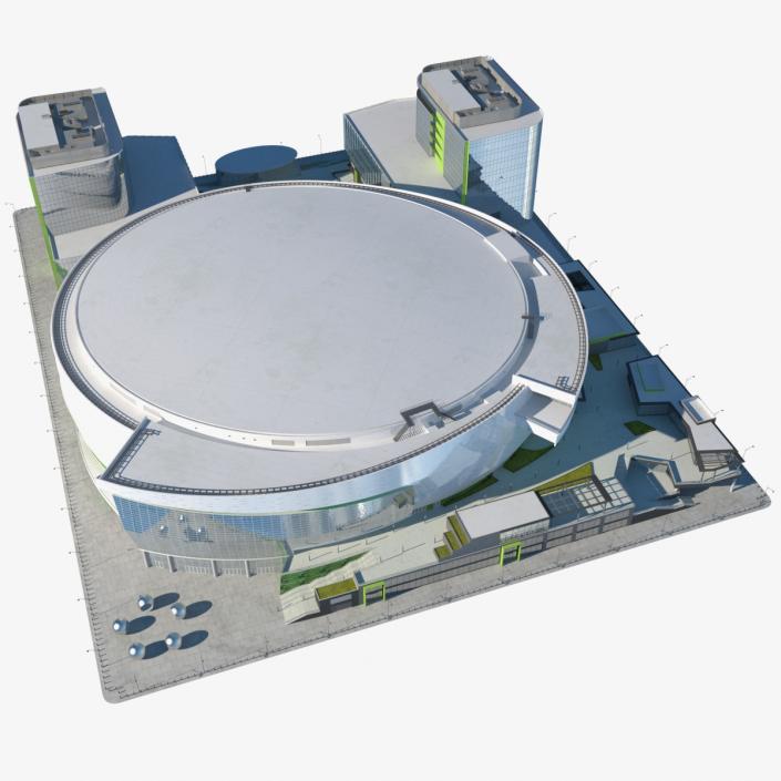 3D Stadium Arena with Park model