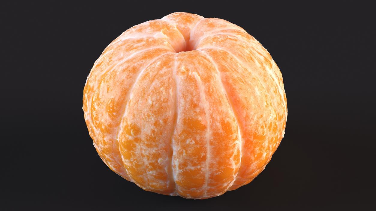 3D Peeled Mandarin Fruit