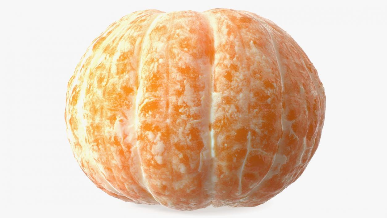 3D Peeled Mandarin Fruit