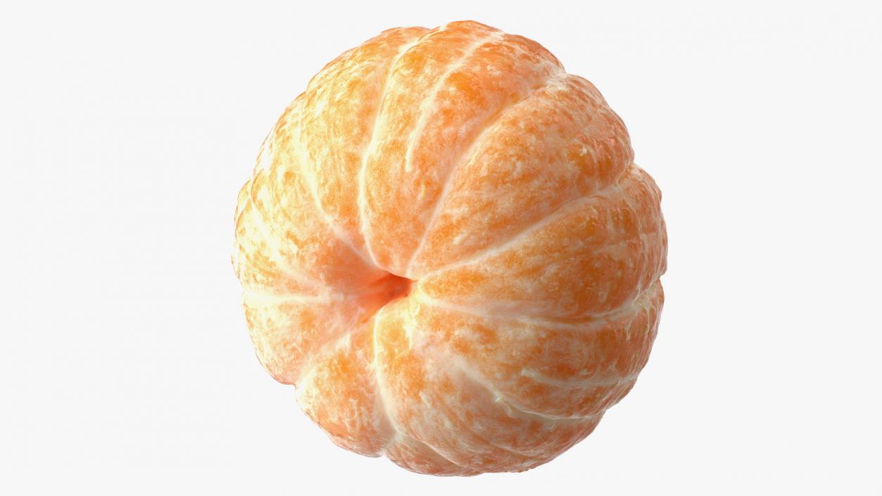 3D Peeled Mandarin Fruit