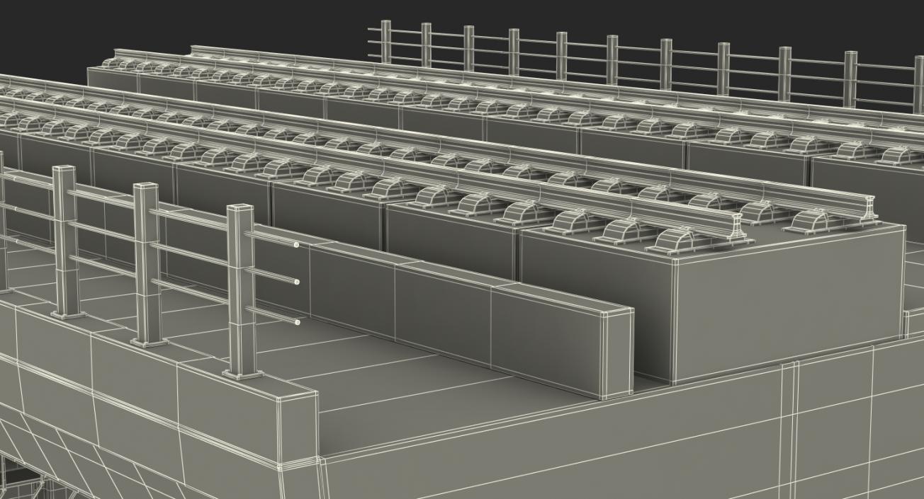 Rail Bridge Section 3D model