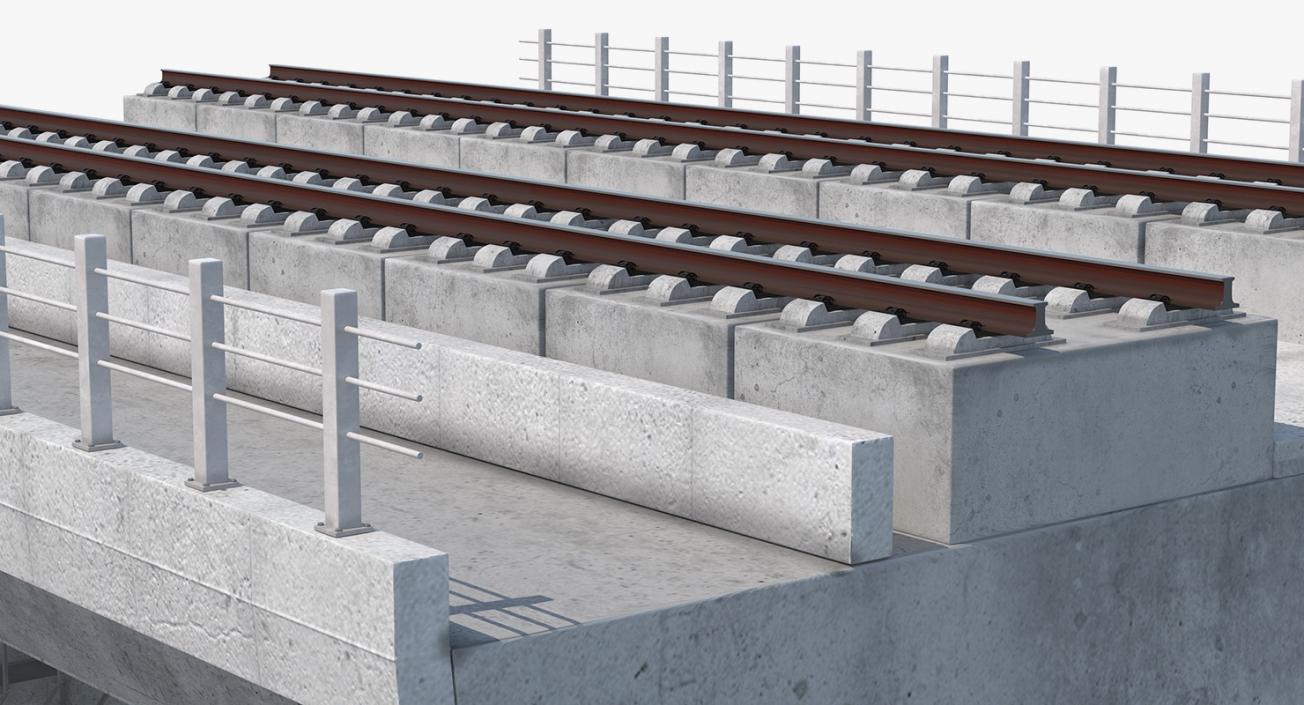 Rail Bridge Section 3D model