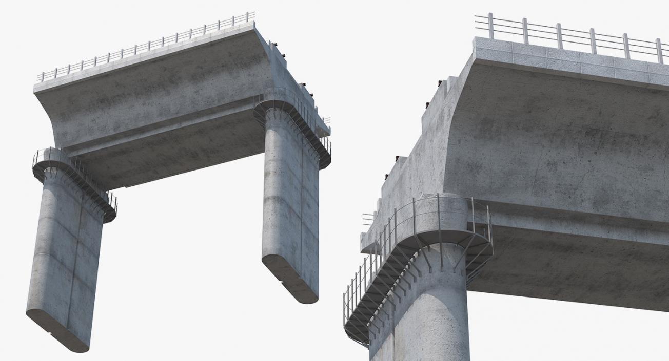 Rail Bridge Section 3D model