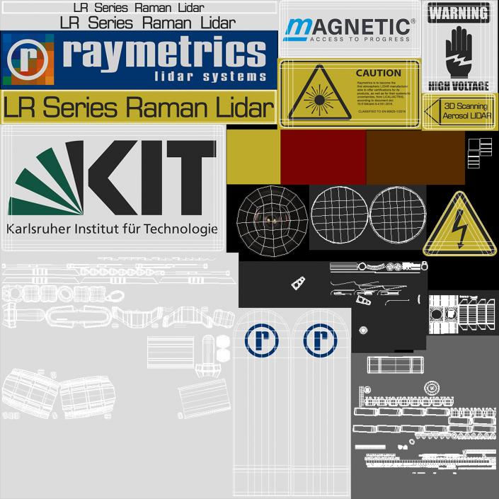 3D model Raymetrics LIDAR Scanner Visor