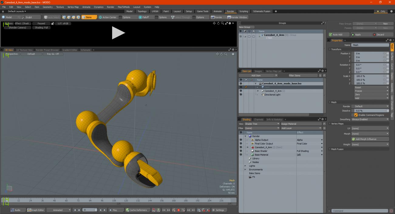 Careobot 4 Arm 3D model