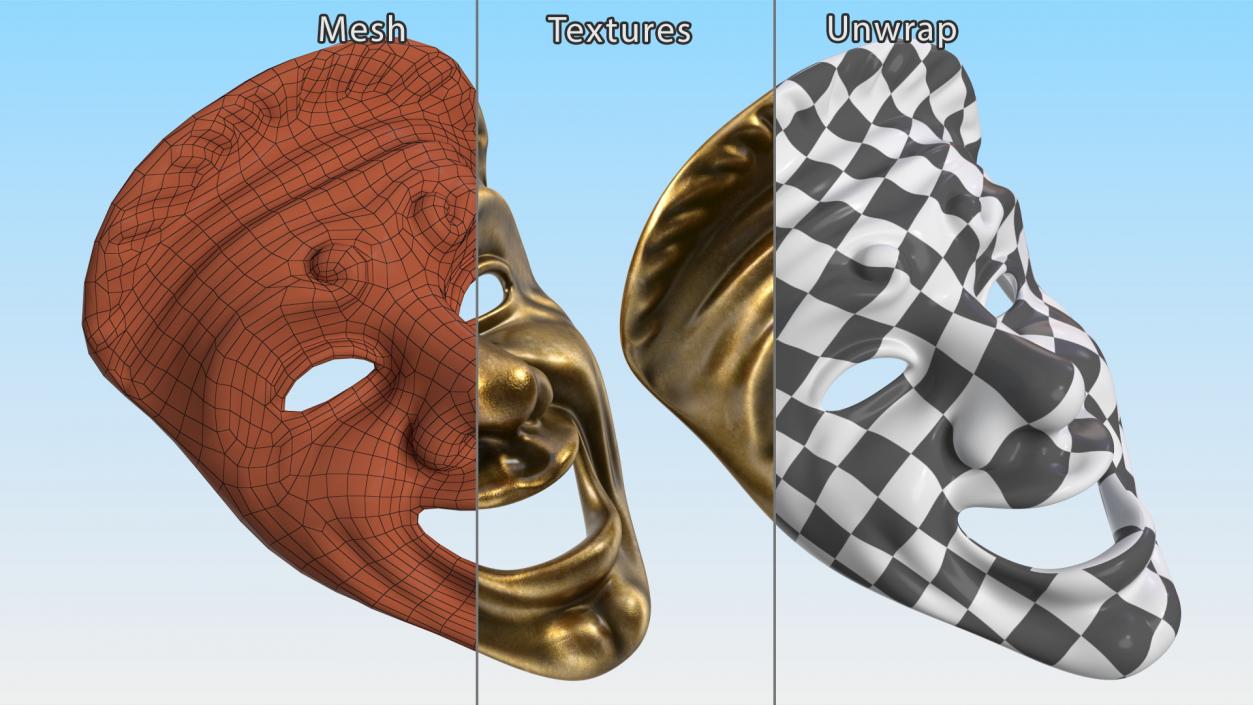 3D Comedy Mask