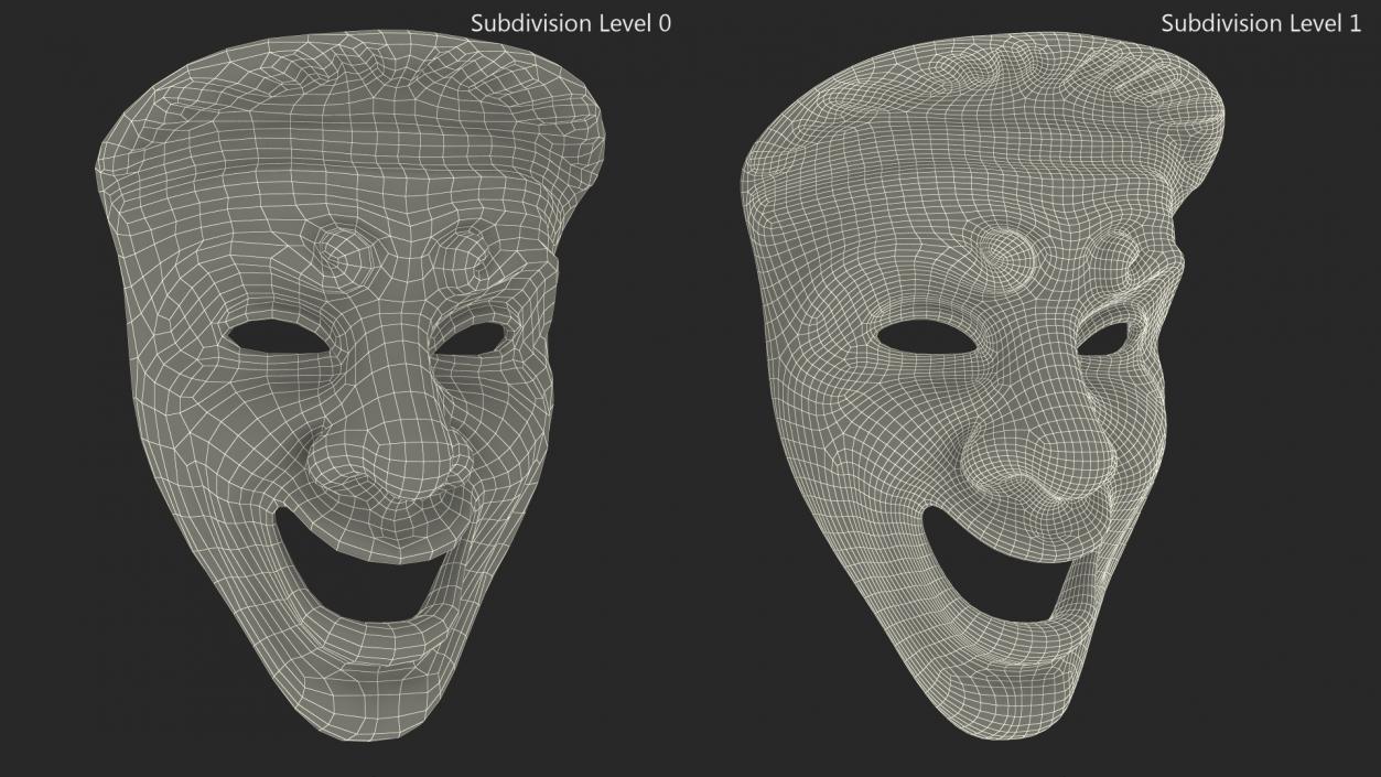 3D Comedy Mask