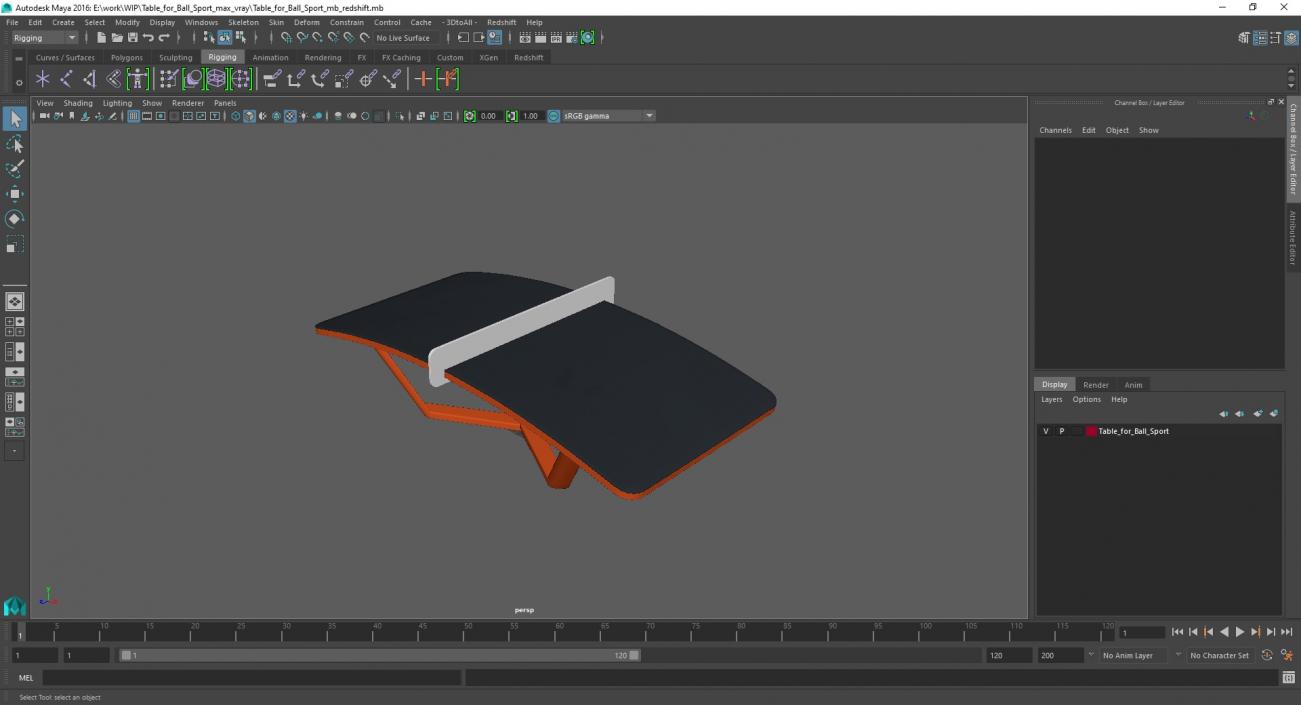 3D model Table for Ball Sport