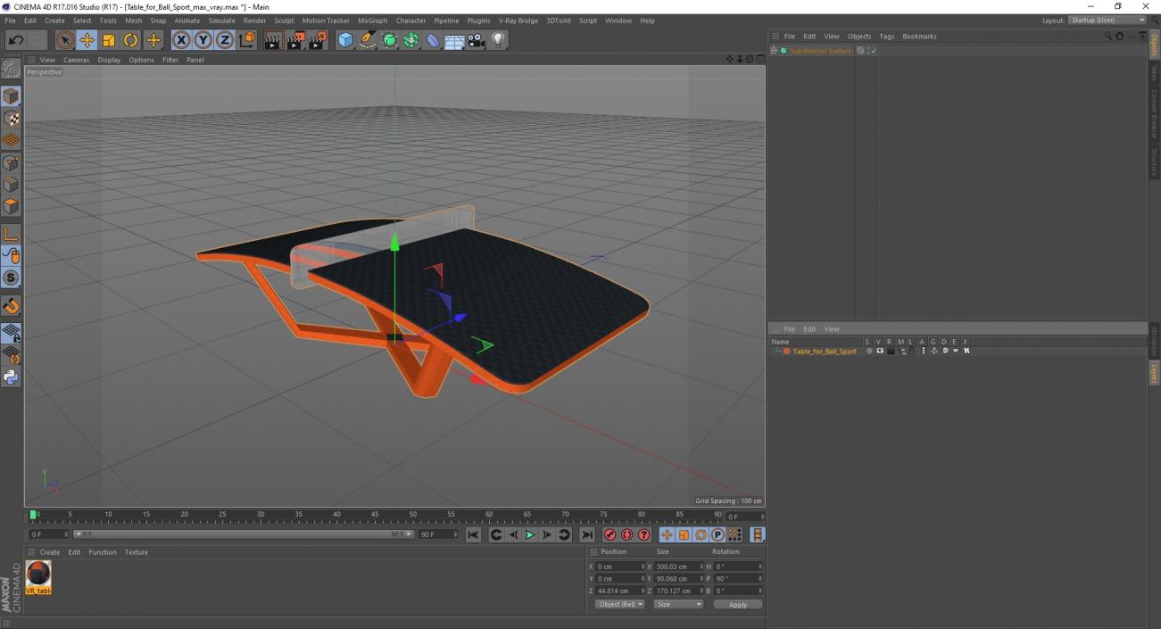 3D model Table for Ball Sport