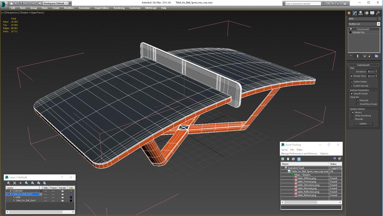 3D model Table for Ball Sport