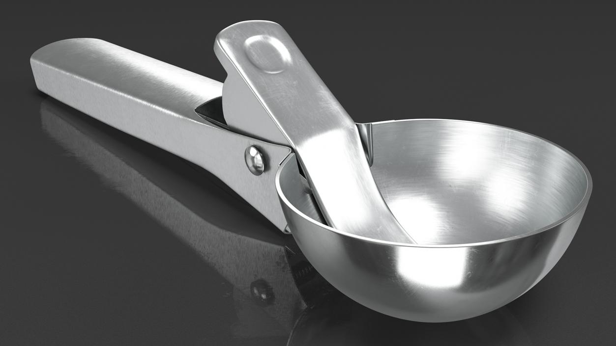 3D Stainless Steel Ice Cream Scoop