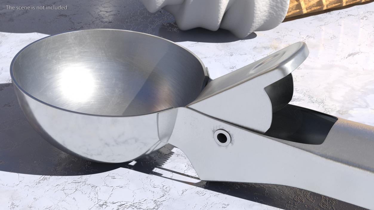 3D Stainless Steel Ice Cream Scoop