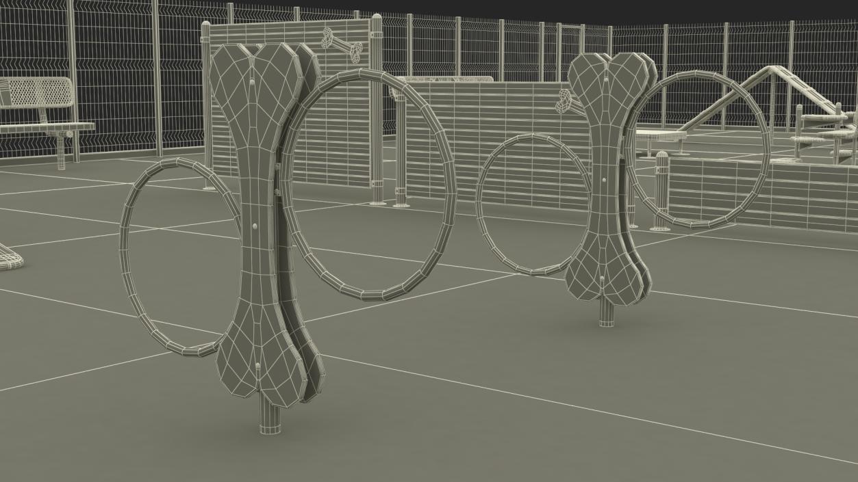 Dog Park Playground 3D model