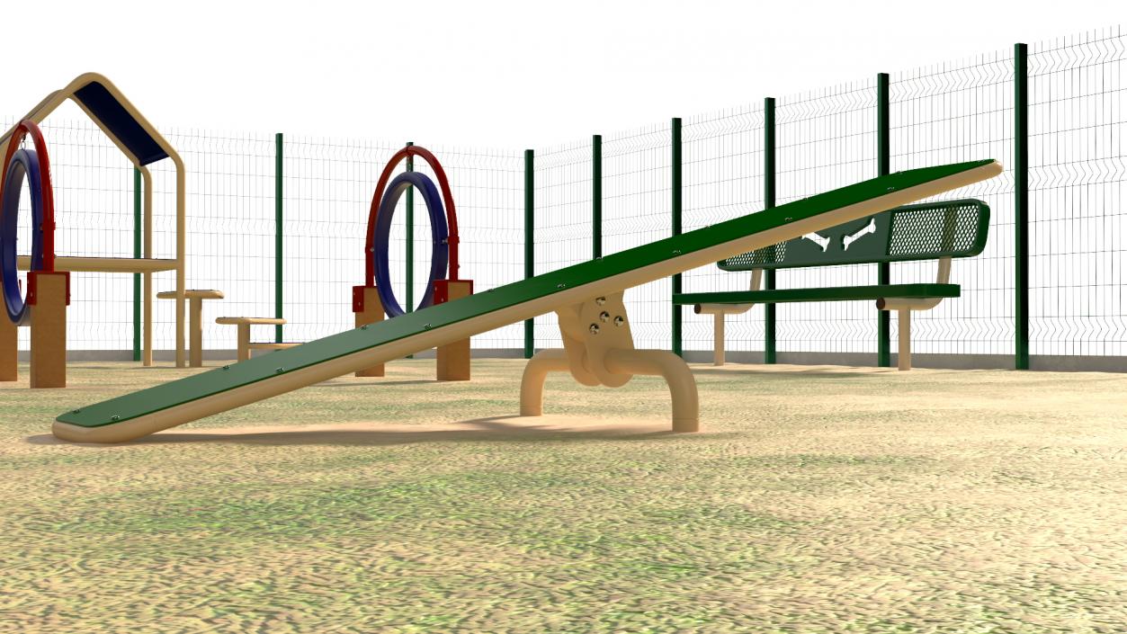 Dog Park Playground 3D model