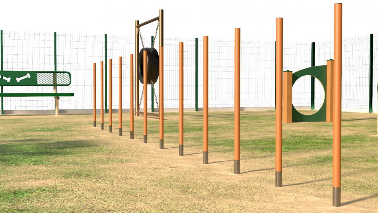 Dog Park Playground 3D model