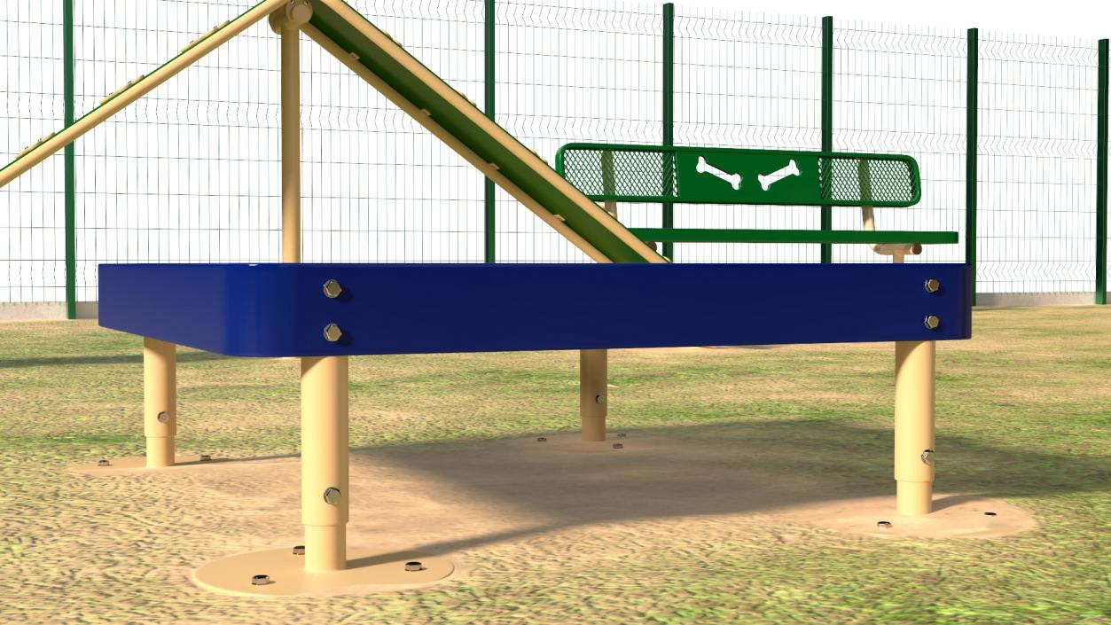 Dog Park Playground 3D model