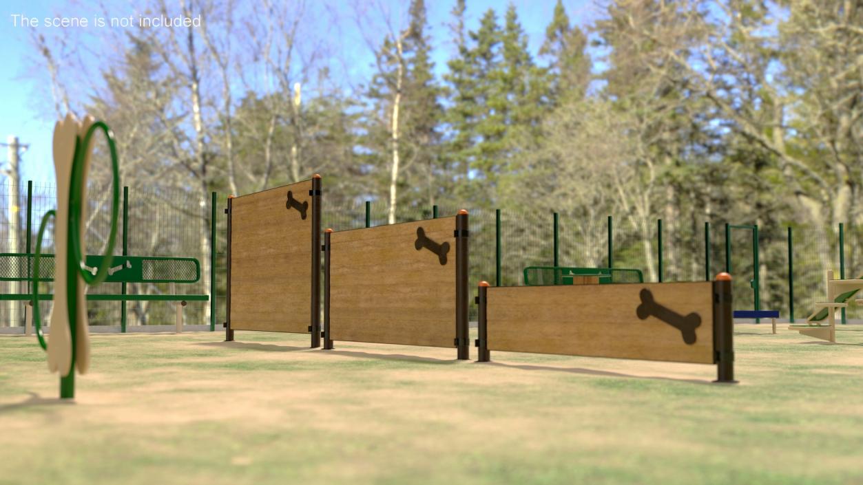 Dog Park Playground 3D model