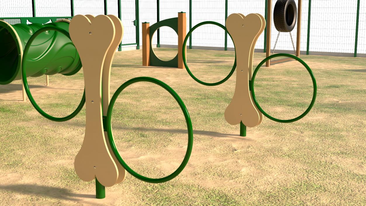 Dog Park Playground 3D model