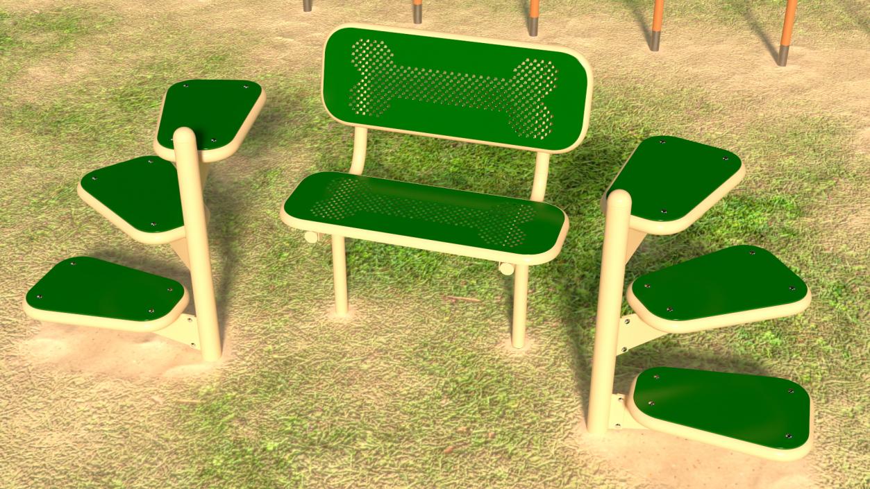 Dog Park Playground 3D model